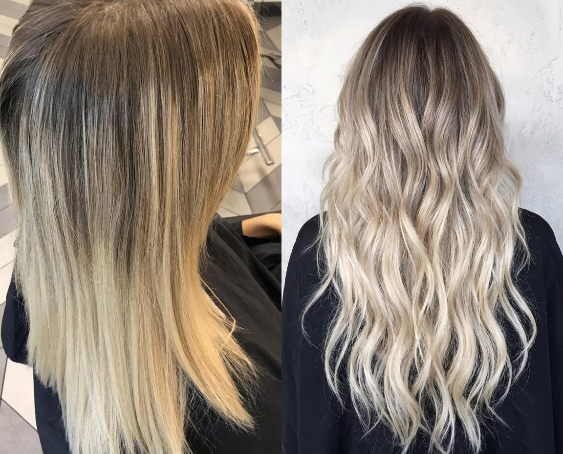 Babylights before & after — ÉCLAT Hair Boutique
